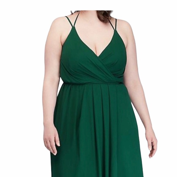 David’s Bridal long plum Georgette dress - Picture 8 of 9